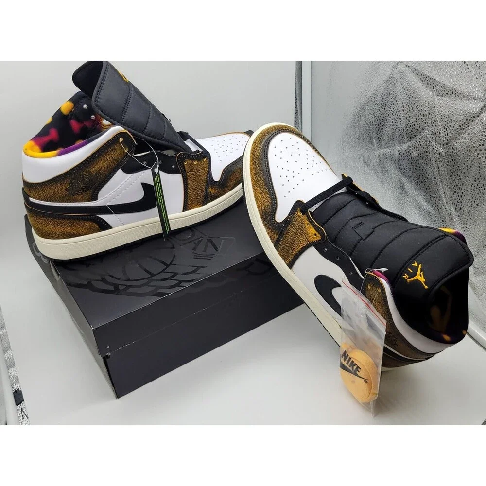 Jordan 1 Mid Sail/Taxi Size 11.5 Mens -DQ8417-071